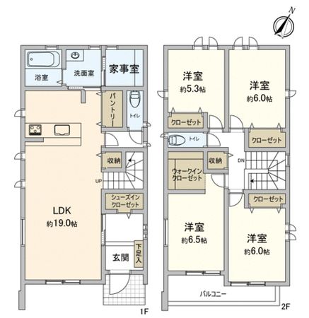 豊田市前山町5丁目 間取図(平面図) 豊田市前山町5丁目 間取図(平面図)