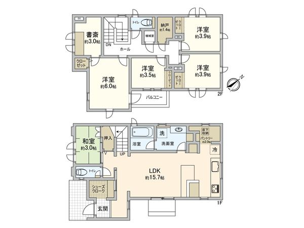 豊田市鴛鴨町中高根 間取図(平面図) 豊田市鴛鴨町中高根 間取図(平面図)