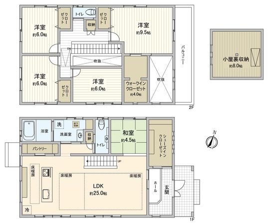 豊田市竹元町南嶋 間取図(平面図) 豊田市竹元町南嶋 間取図(平面図)