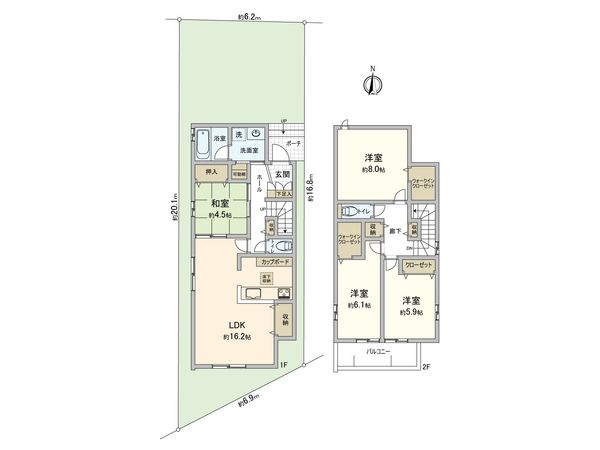 豊田市寺部町3丁目 間取図(平面図) 豊田市寺部町3丁目 間取図(平面図)