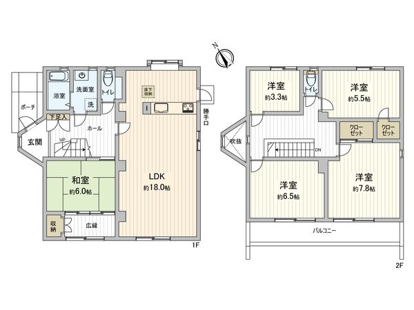 みよし市三好丘桜2丁目 間取図(平面図) みよし市三好丘桜2丁目 間取図(平面図)