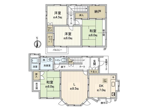 豊田市平山町1丁目 間取図(平面図) 豊田市平山町1丁目 間取図(平面図)