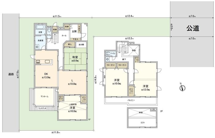みよし市三好丘緑3丁目 間取図(平面図)