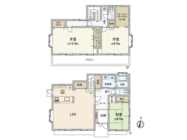 みよし市三好丘旭5丁目 間取図(平面図) みよし市三好丘旭5丁目 間取図(平面図)