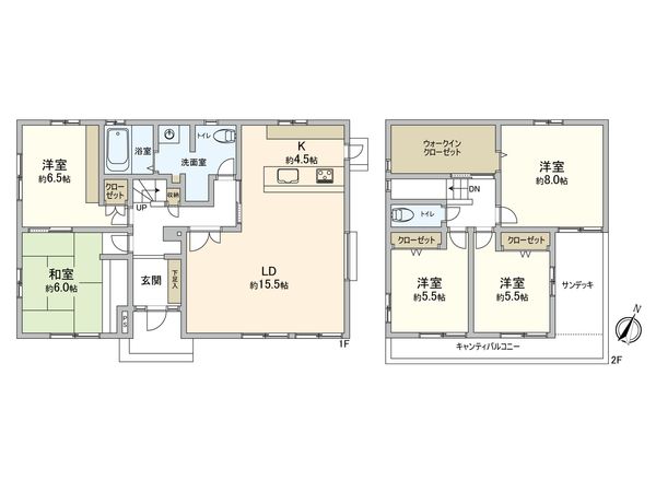 豊田市京ケ峰2丁目 間取図(平面図) 間取図(平面図)
