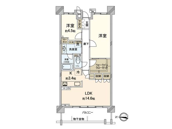 リコット梅坪 間取図(平面図)