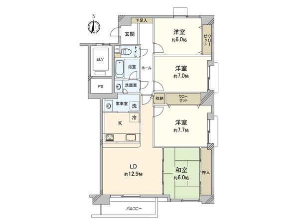 ソシアルセイワ豊田山之手 間取図(平面図) 間取図(平面図)