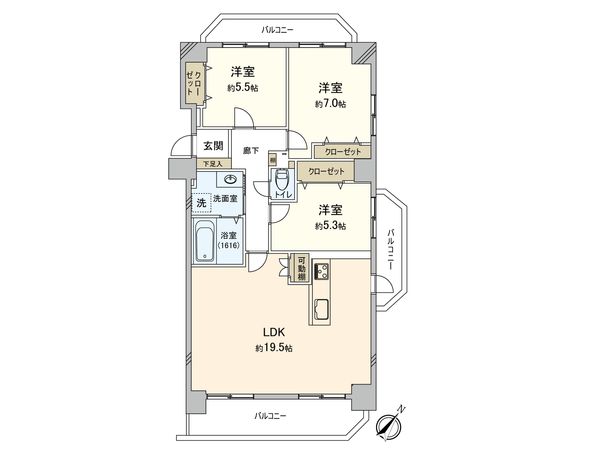 シャトー土橋 間取図(平面図) シャトー土橋 間取図(平面図)