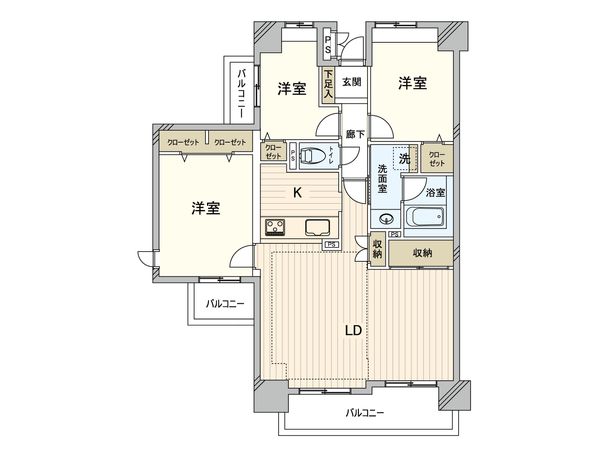 豊田大林町パークホームズ 間取図(平面図)