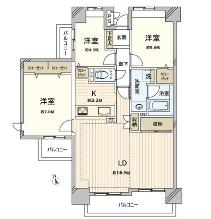 豊田大林町パークホームズ 間取図(平面図) 豊田大林町パークホームズ 間取図(平面図)