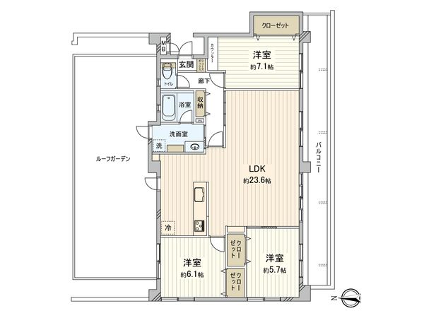 キングスコート豊田下林壱番館 間取図(平面図) 間取図(平面図)