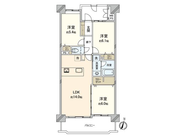ライオンズガーデン豊田寿町 間取図(平面図) ライオンズガーデン豊田寿町 間取図(平面図)