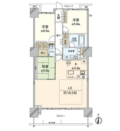 パークタワー豊田 間取図(平面図)