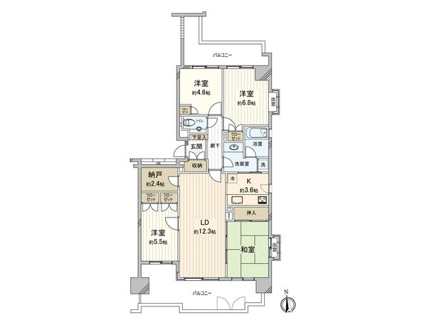 野村三好ヶ丘ヒルズ 弐番館 間取図(平面図) 野村三好ヶ丘ヒルズ 弐番館 間取図(平面図)