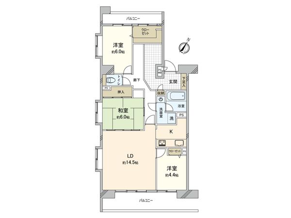 ダイアパレス豊田 間取図(平面図)