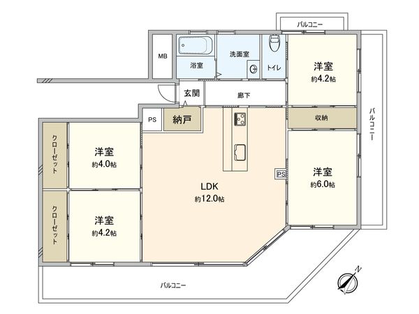 キングスコート栄町 間取図(平面図) キングスコート栄町 間取図(平面図)