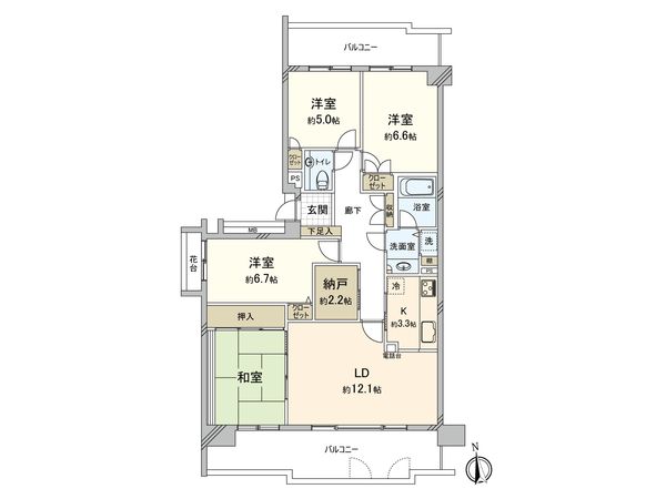 野村三好ヶ丘ヒルズ 弐番館 間取図(平面図) 野村三好ヶ丘ヒルズ 弐番館 間取図(平面図)