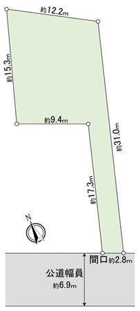 岡崎市大和町字桑子 土地 区画図 岡崎市大和町字桑子 土地 区画図