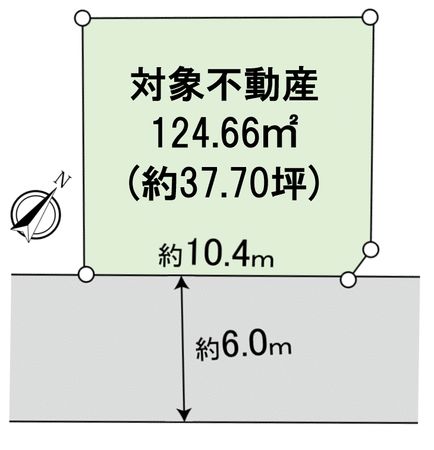 岡崎市中島西町4丁目 土地 区画図 区画図