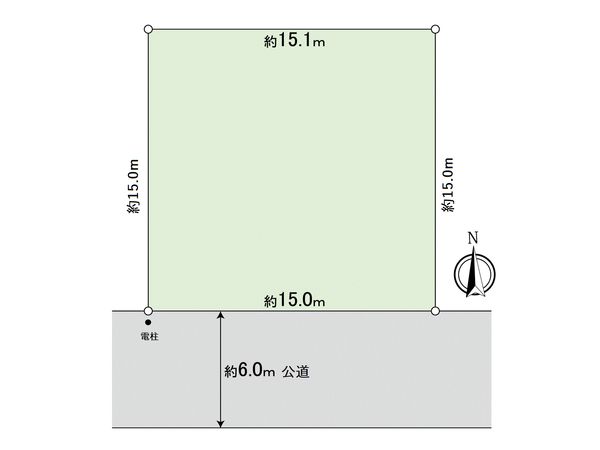 岡崎市滝町字芳殿 土地 区画図 区画図