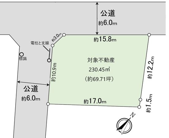 岡崎市上地5丁目 土地 区画図 岡崎市上地5丁目 土地 区画図