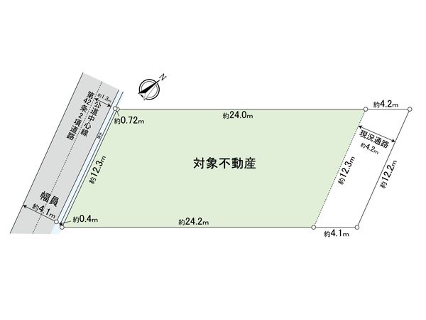 豊田市若林東町象ケ鼻 土地 区画図 区画図