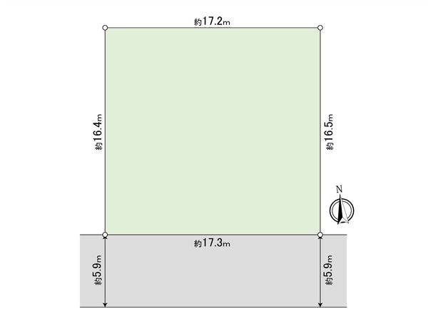 岡崎市八帖北町 土地 区画図