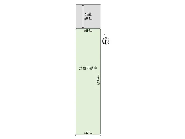 敷地全体の形状を示す区画図です。隣地との距離感や接道状況が確認できます。