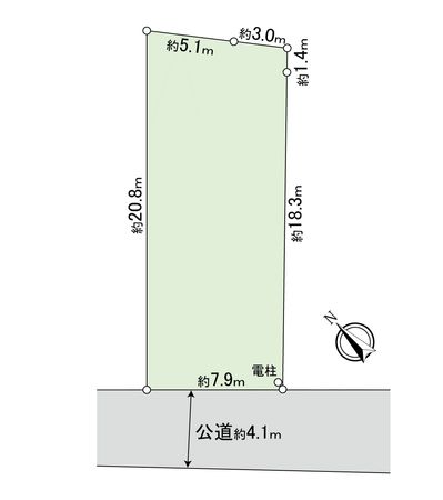 岡崎市中島町字境 区画図