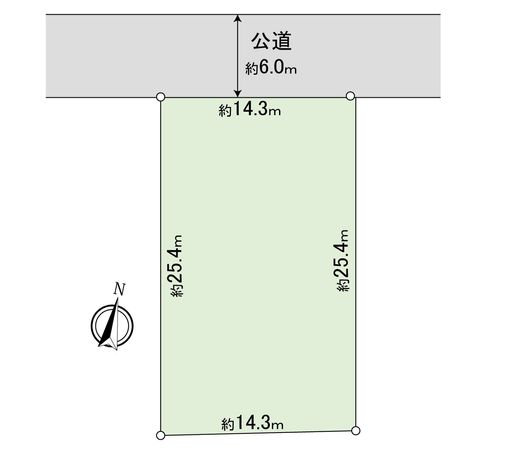 岡崎市上地一丁目 土地 間取図