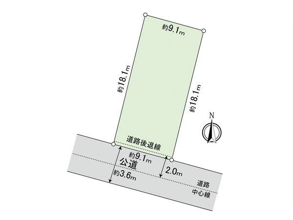 岡崎市矢作町字神居 土地 区画図