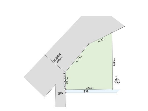 岡崎市中島町字柿ノ木 土地 区画図 岡崎市中島町字柿ノ木 土地 区画図
