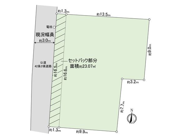 知立市内幸町平田 土地 区画図 知立市内幸町平田 土地 区画図