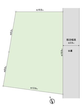 岡崎市戸崎町字東山 土地 区画図 岡崎市戸崎町字東山 土地 区画図