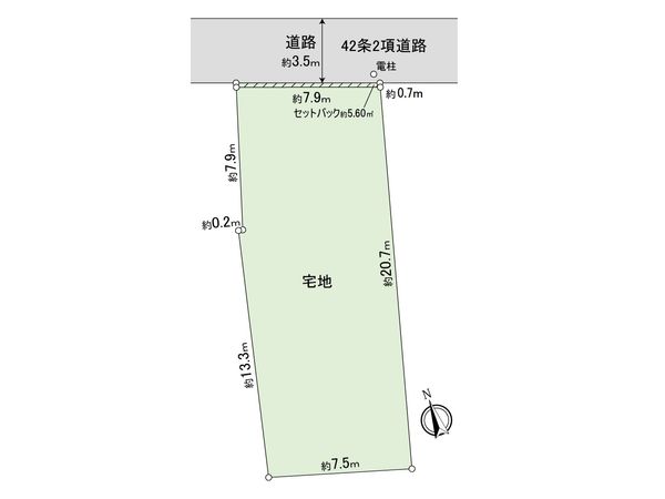 岡崎市元能見町 土地 区画図 岡崎市元能見町 土地 区画図