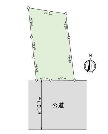 岡崎市正名町字郷外 土地 区画図