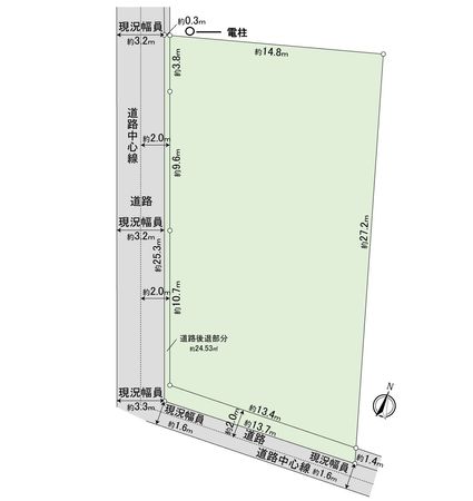 安城市福釜町犬田 土地 区画図 安城市福釜町犬田 土地 区画図