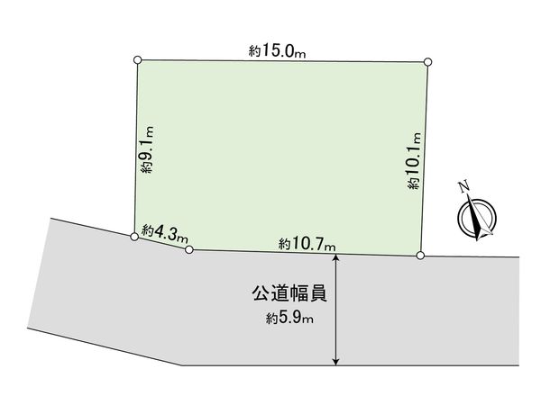 半田市住吉町2丁目 土地 区画図 半田市住吉町2丁目 土地 区画図