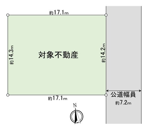 岡崎市明大寺町字池下 土地 区画図
