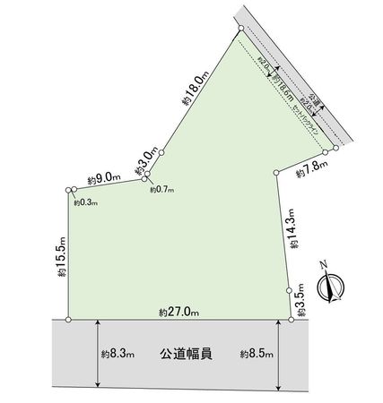 蒲郡市丸山町 土地 区画図