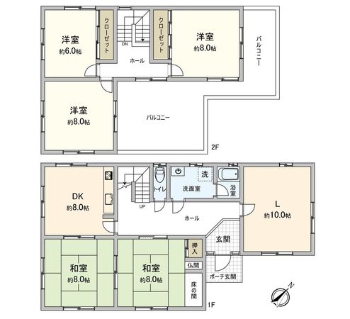 岡崎市竜美東二丁目 戸建 間取図(平面図) 岡崎市竜美東二丁目 戸建 間取図(平面図)
