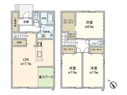 額田郡幸田町大字深溝字会下後 戸建 間取図(平面図)