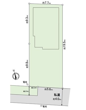 岡崎市丸山町字奥ノ畑 戸建 区画図 岡崎市丸山町字奥ノ畑 戸建 区画図
