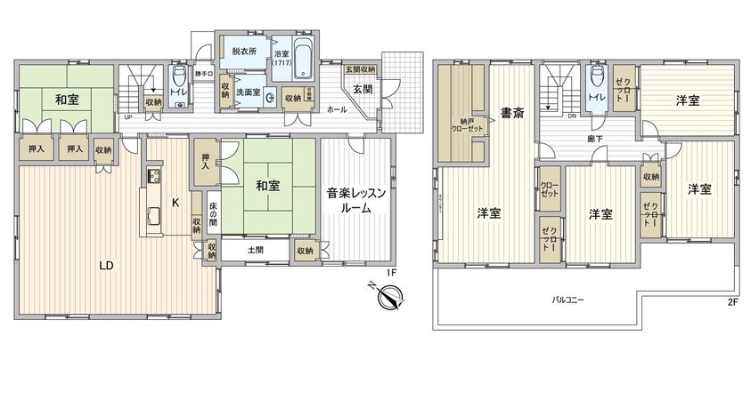 岡崎市桑原町字香山 戸建 間取図(平面図) 岡崎市桑原町字香山 戸建 間取図(平面図)