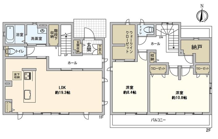 岡崎市桑原町字緑陽台 戸建 間取図(平面図)