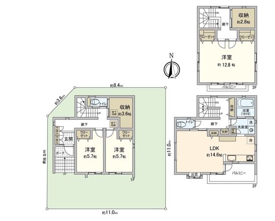 岡崎市明大寺町字池下 戸建 間取図(平面図) 岡崎市明大寺町字池下 戸建 間取図(平面図)