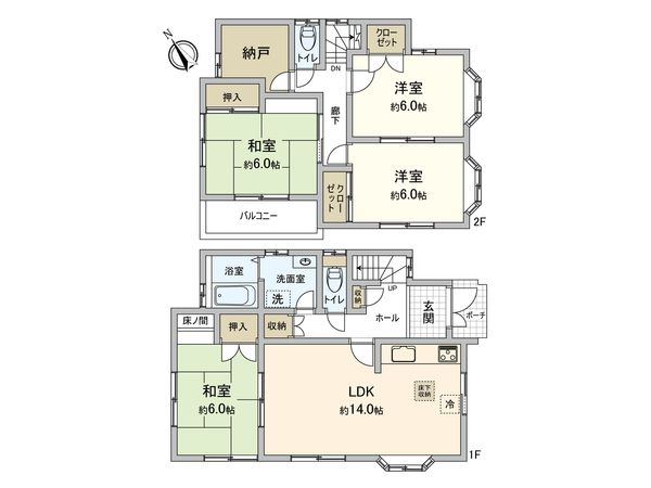 岡崎市稲熊町字6丁目 戸建 間取図(平面図) 岡崎市稲熊町字6丁目 戸建 間取図(平面図)