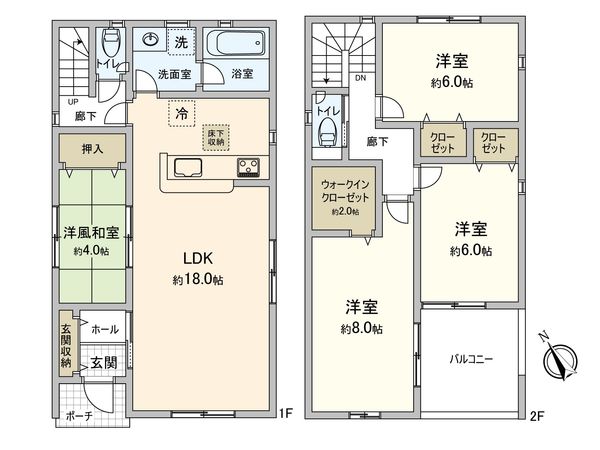 岡崎市東大友町字位式 新築戸建2号棟 室内