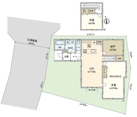 岡崎市宇頭町字上ノ畑 戸建 間取図(平面図) 岡崎市宇頭町字上ノ畑 戸建 間取図(平面図)