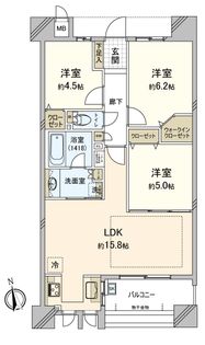 レゾンシティ竜美丘 間取図(平面図)
